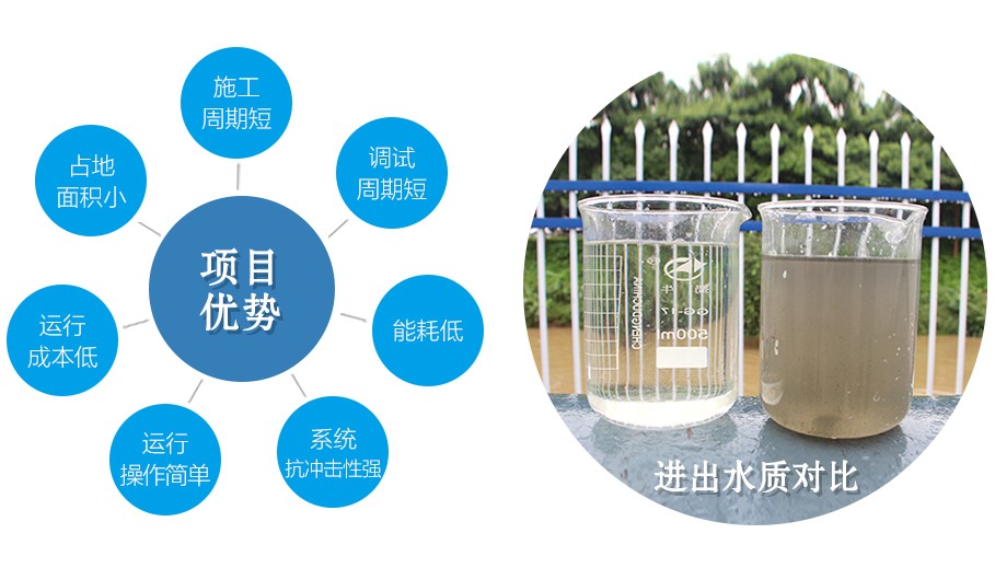 项目优势与进出水质对比